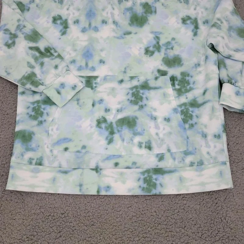 ✨ Sudadera Oversize ZARA Tie-Dye Verde/Azul Talla S (Impecable) 🎨 – photo 3